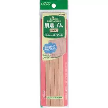 Clover Clover нижнее белье резиновое 7 мм ширина 2 м рулон бежевый 26-029