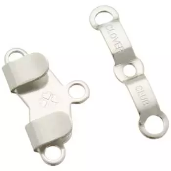 Clover Double Front Front, 2 пары, серебристый 26-525