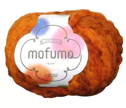 Clover Fluffy Wool Super Thick col.60-566 Orange 150g приблизительно. 30м