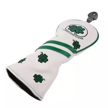 clover golf head cover DR UT white sold set white Four-leaf 3-piece set/driver cover/wood FW/utility individually/3-piece (driver DR)
