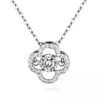 Ожерелье Clover Smart Sterling Silver S925 Fashion All-Match Light Luxury Подвеска 925