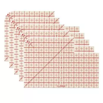 Clover Железная линейка Value Set из 5 штук Красная 25-057-5 CL25-057-5 красный