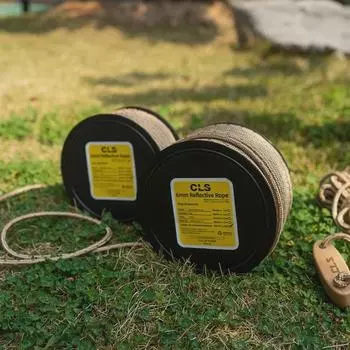 CLS Reflective 6mm Thick Windproof 50M Tent Rope with Ground Nail Adjustment