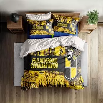 Club Ftbol Coquimbo Unido Duvet Cover Set without sheet King Queen Double Full Twin Single Size Bed Linen Set 140x210cm