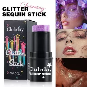 Clubday Face Makeup Тени для век с блестками Stick Phantom Stage Makeup Body Flash All in One 01