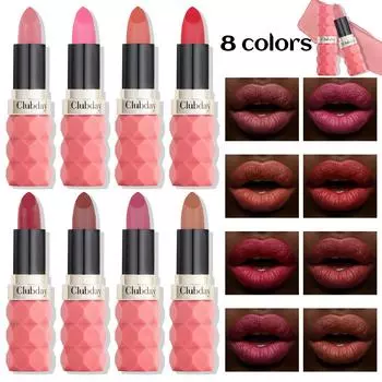 Clubday New Cut Matte Lipstick со стойким бархатным 8-цветным макияжем губ для ежедневных портативных женщин 01