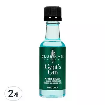 Clubman Reserve Gent Gin лосьон после бритья, 50 мл, 2 шт.