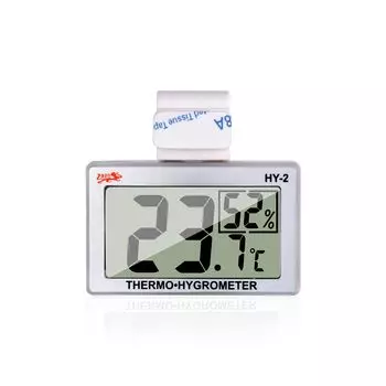 Cluoling Temperature and Hygrometer Reptile Temperature and Humidity Control Thermometer Thermometer Digital HD LCD Velcro Hook Included Tank