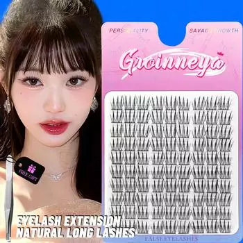 Cluster Lashes Natural Eyelash extension Volume Individual Lashes Mixed Tray Lashes Cluster Natural DIY Eyelashs