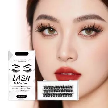Clusters Glue Free False Eyelashes False Eyelashes Enlarge Your Eyes Without Straining Them, A Comfortable Eye Makeup Prop One Size белый