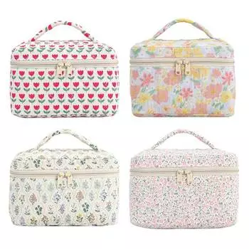 Clutch Bag Women Handbag Large Capacity Cotton Quilted Storage Bag Cosmetic Bag Simple Female Commuter Handbag for Office Travel Style 2