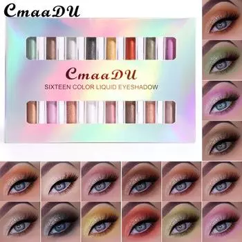 CmaaDu 16 Color 8 Installed Pearl Water Eye Shadow