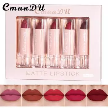 CmaaDu Lipcolic Set Блеск для губ Матовый увлажняющий водостойкий и не выцветающий без грязи Не до чашки 01