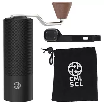 CMLSCL 2024 Новая модель ручная кофемолка ручная кофемолка коническая нержавеющая сталь ступка 100 уровней размер зерна грубость регулируемая высокая точность