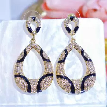 CMM уникальные серьги-подвески из леопардовой/змеиной кожи Ретро дворец женские аксессуары для вечеринок золотые украшения золотой