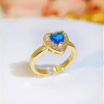 CMM Уникальное богемное кольцо в форме сердца с цирконием CZ, регулируемое по размеру, для женщин, для праздников, вечеринок, с ювелирными аксессуарами для влюбленных золотой