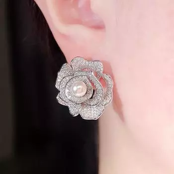 CMM Высококачественные и элегантные серьги с искусственным жемчугом золотистого и серебряного цвета, модные женские универсальные ювелирные аксессуары золотой