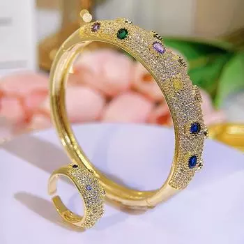 CMM высококачественный комплект ювелирных изделий класса люкс в Дубае, ретро, итальянская ручная работа, наборы колец для женщин с золотыми инкрустациями из циркония золотой