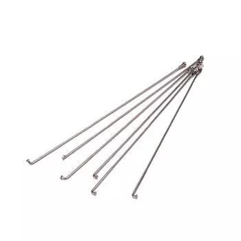 CN Spoke Нержавеющая сталь Простая спица 190 мм 48884000 Серебро #14G серебряный