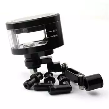 Cnc Мотоцикл Тормозная Жидкость Масло Резервуар Чашка Бак + Кронштейн Поддержки Для Yamaha Mt07 Mt09 Tmax500 530 Honda Yzfr3 R25 Kawasaki