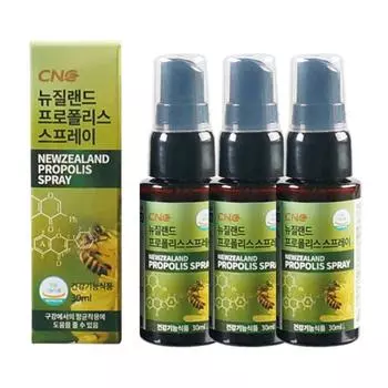 CNC New Zealand Propolis Spray Propolis Spray * 3 флакона / Флавоноид Манука Мед Перечная Мята Лимон, 30 мл, 3 шт.
