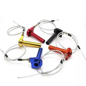 CNC Throttle Turn Grip Quick Twister+Cable For Motorcycle Scooter 22mm Handlebar