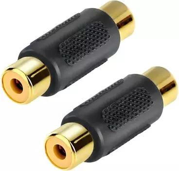 CNCTWO 2 RCA кабель RCA адаптер RCA (Соедини два) подключение/расширение (женский/женский) (2 адаптера)