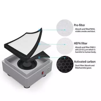 Co2 лазерный гравировальный станок дымоуловитель TT-P1 очиститель дыма для лазерного гравера с ЧПУ фильтр пылеочистительная система