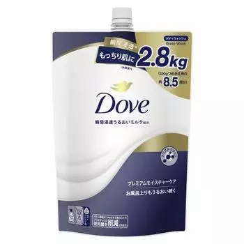 [.co.jp Exclusive] Dove [Large Capacity] Body Soap Premium Moisture Care (Body Wash) Refill Large Capacity 2800g Dry Skin Moisturizing