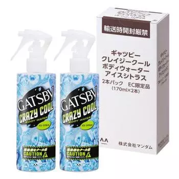 [.co.jp limited] GATSBY Crazy Cool Body Water Ice Citrus 170 мл (х 2)