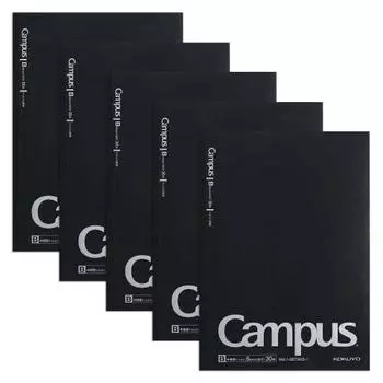 [.co.jp limited] KOKUYO Note Campus Note B5 Dotted B-lined 5-book pack Black AM-3BTNX5-1 Black 5 books
