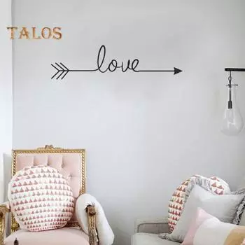 CO & LO бытовой продукт съемный стрелка любовное письмо стикер на стену спальня романтические обои наклейка