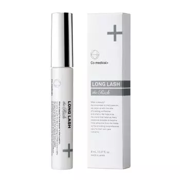 CO Long Lash The Rich Eyelash Serum Minoxidil Derivative Capixil 8 мл Улучшенная версия Shonan Beauty Eyelash Serum Special Structure Brush Tip Large