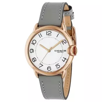 COACH ARDEN White Stainless Mineral Quartz 14503611 Watch, Dial, Steel, Glass, Movement, 36mm, Women s, Gray, [Used]