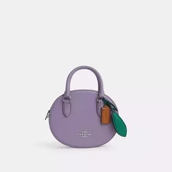 Coach Blueberry Crossbody silver light violet