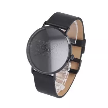 COACH Часы Coach Charles кварцевые аналоговые кожаные черные 14602528 мужские [Товар]