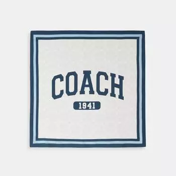 Coach Coach 1941 Шелковая бандана темно-синего цвета