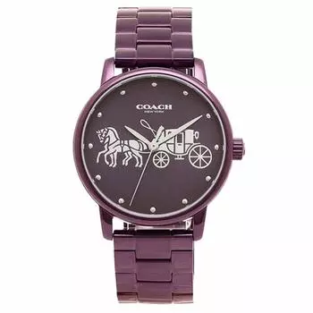 Coach COACH Grand Quartz Ladies Watch 14502923 Purple [Item]