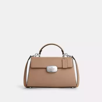 Coach Eliza Top Handle серебристо-серо-коричневый