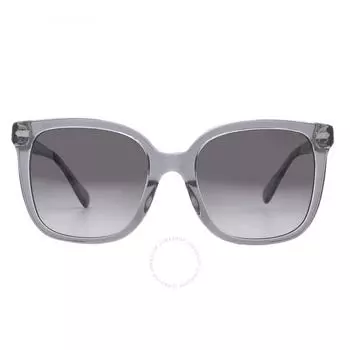Coach Grey Gradient Square Ladies Sunglasses HC8381U 57808G 54