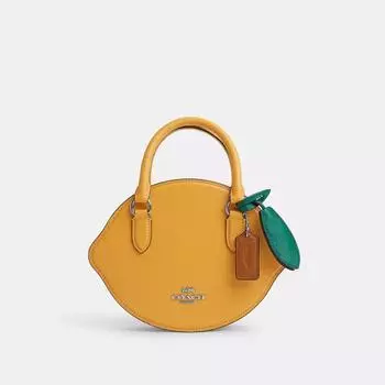 Coach Lemon Crossbody silver honeycomb