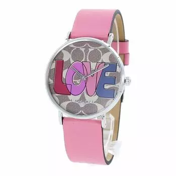 COACH LOVE Perry Pink Leather Band 14503571 Часы [Coach] Женские [Товар]