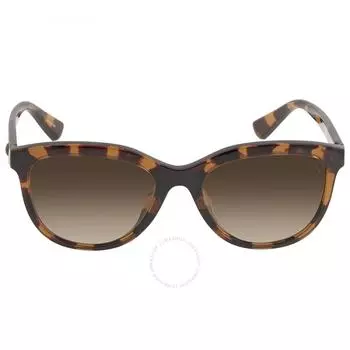Coach Polarized Brown Gradient Oval Ladies Sunglasses HC8285U 5120T5 56