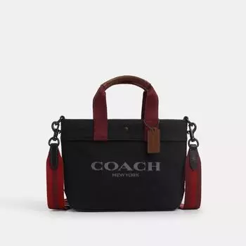 Coach Tote 20 In Colorblock black copper black