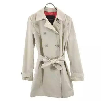 COACH trench coat S beige Waist ribbon Women Used