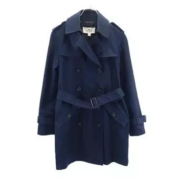 COACH trench coat XXS Navy Women Used