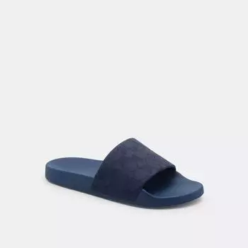 Coach Uli Sport Slide In Signature Jacquard Dark Denim US 8/Regular