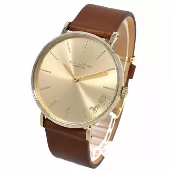 Coach watch 14503331 quartz gold brown [ladies] [item]