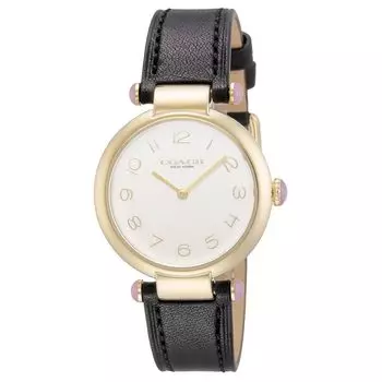 [Coach] Watch CARY Silver Dial Stainless Steel Mineral Glass Quartz Daily Waterproof 31MM China Watch 14503998 Women s Black [Item]