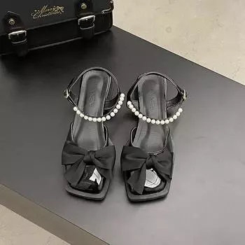 Coarse heel high heels spring and summer new temperament sandals style Mary Jane single shoes 35